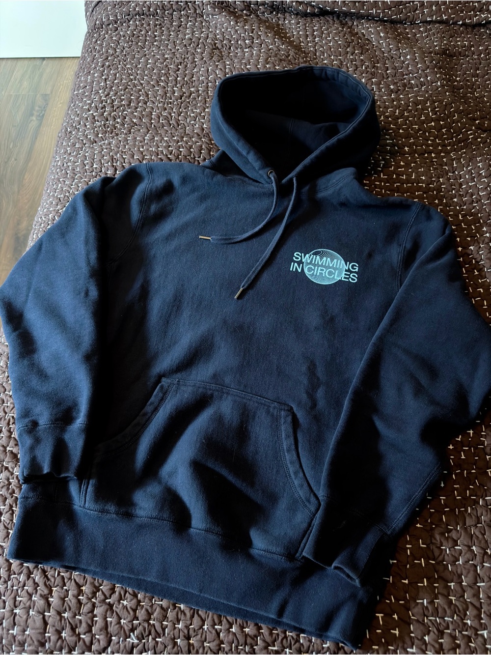 Mac Miller Swimming in Circles Navy Hoodie Sweatshirt